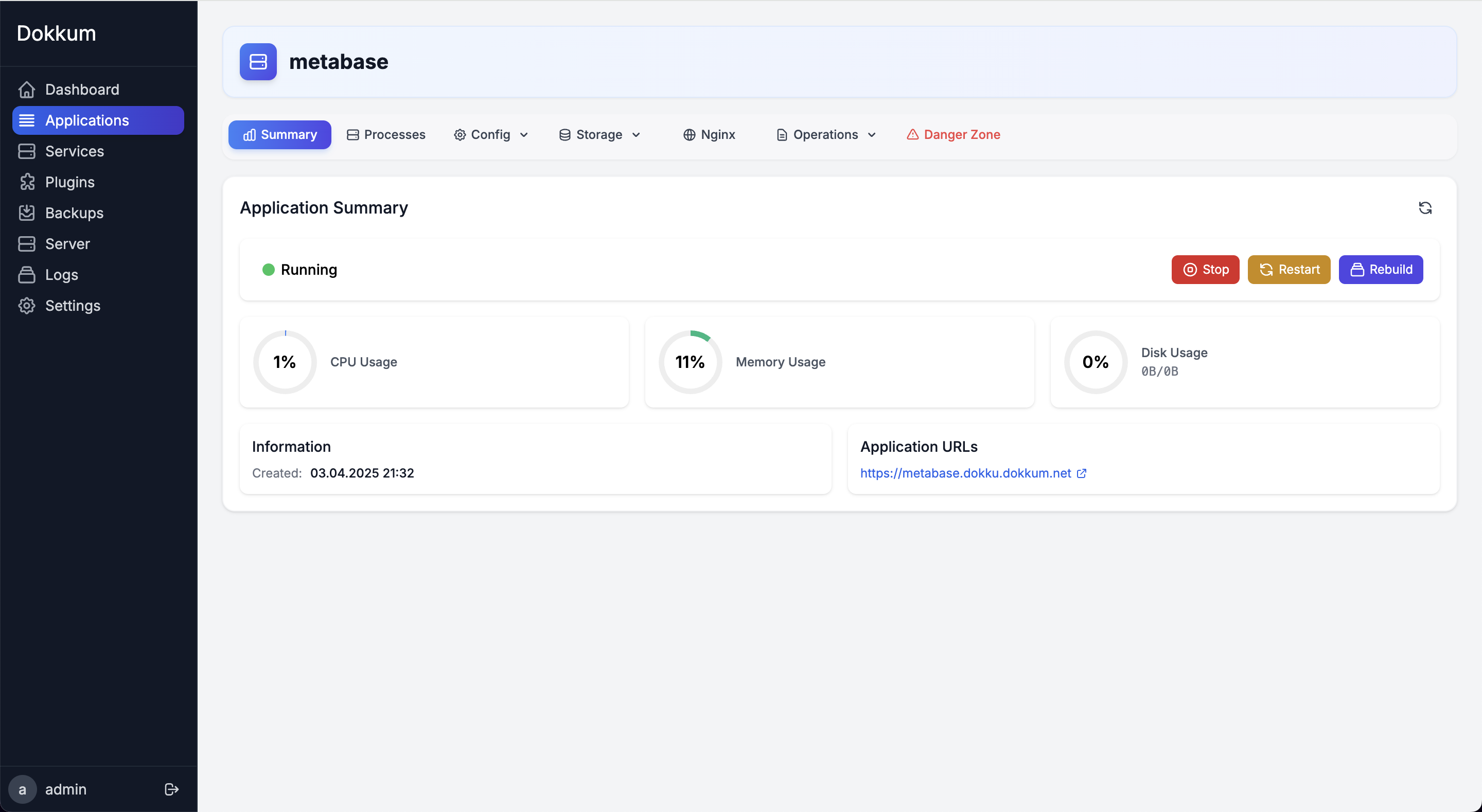 Dokkum Application Summary
