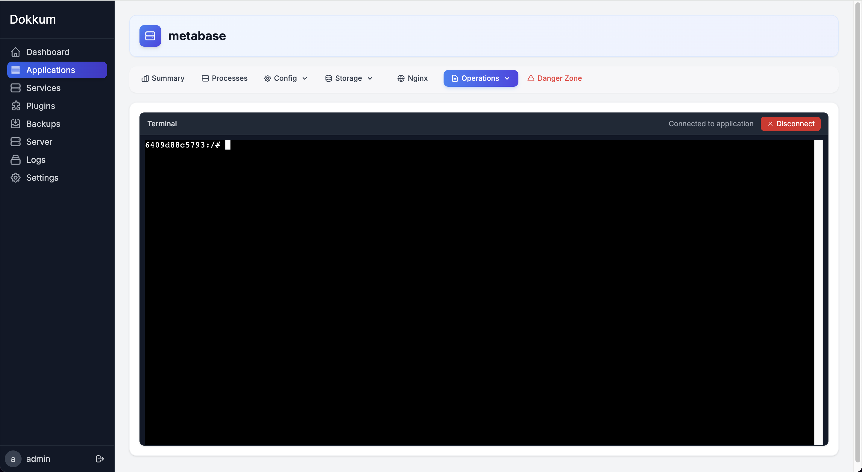 Dokkum Terminal Interface